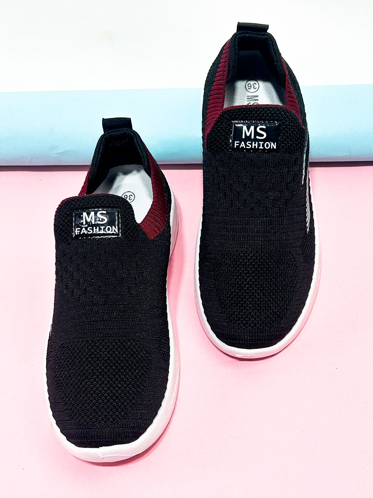 Midnight Black Sneakers For Women/Girls GWS67