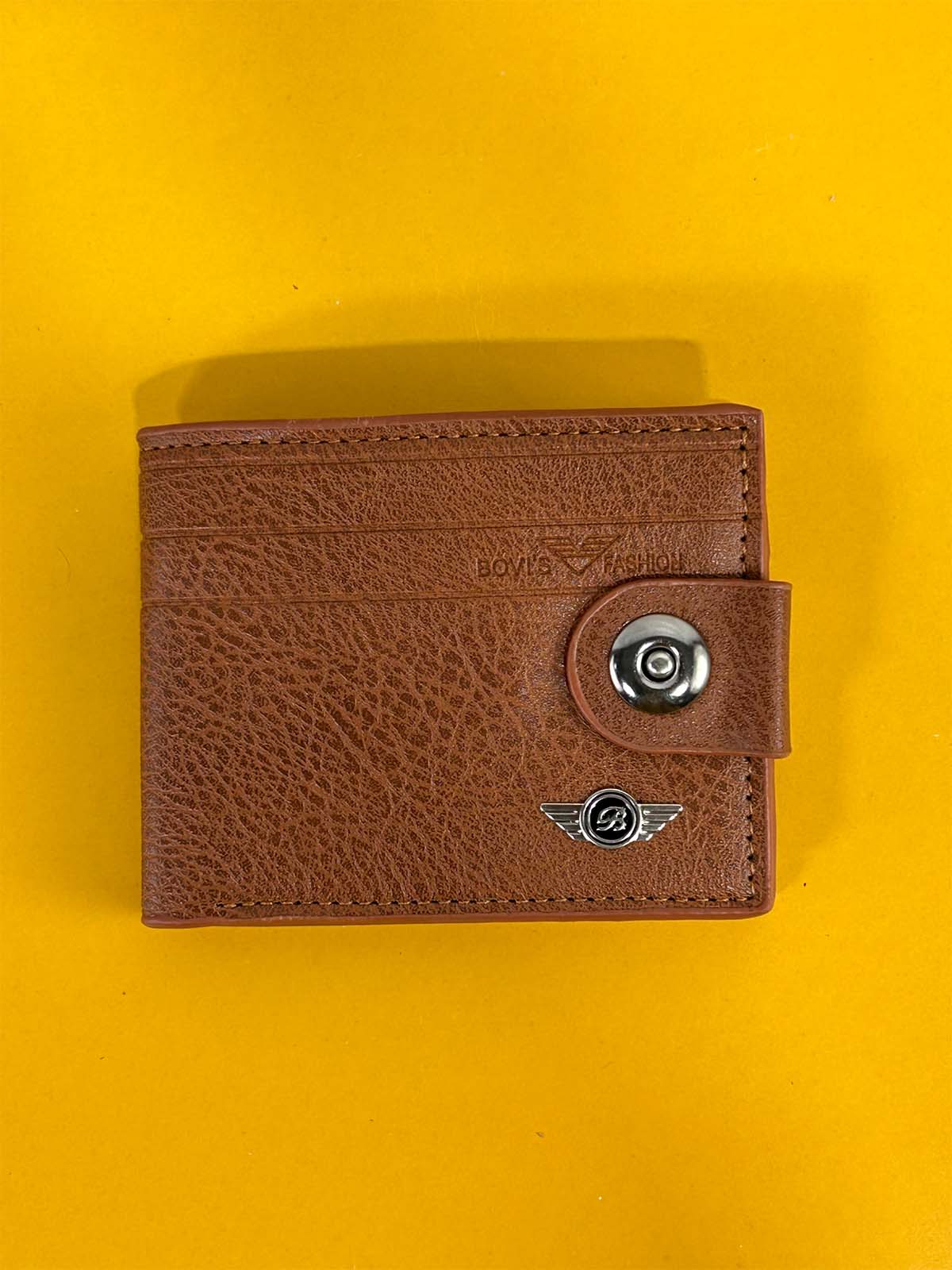 Brown Syn-Leather Wallet For Men MW68