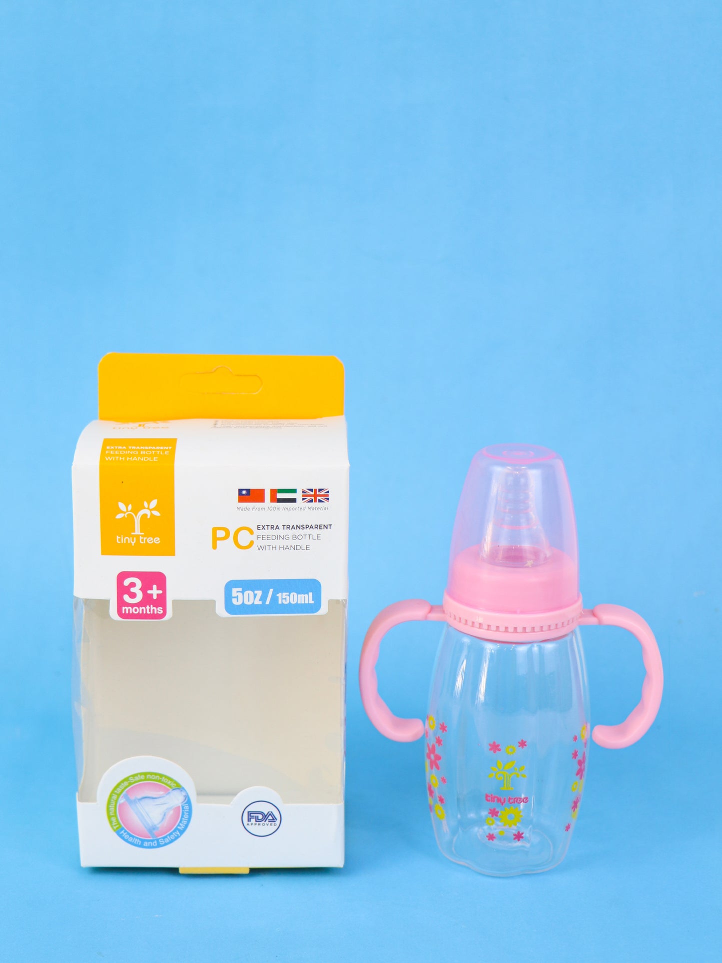 Tiny Tree Baby Feeder Transparent Pink - 150ML