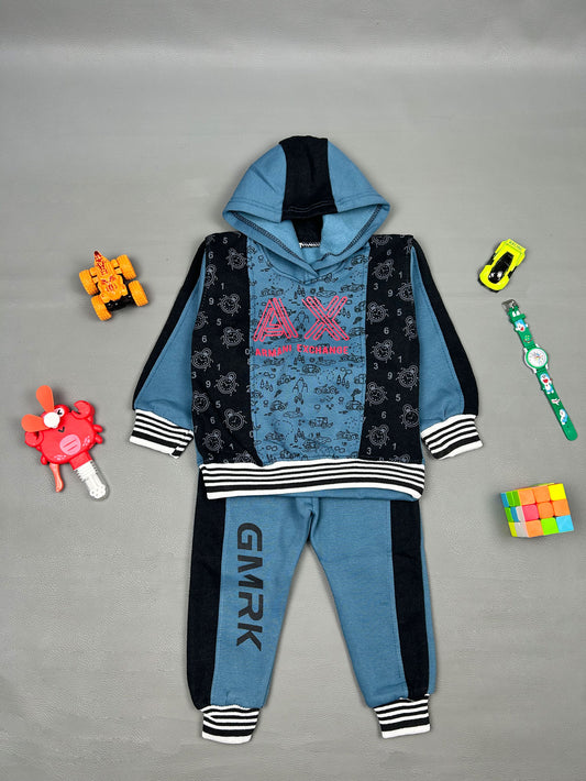 2Yr - 5Yrs AX Blue Suit For Kids RZ BS182