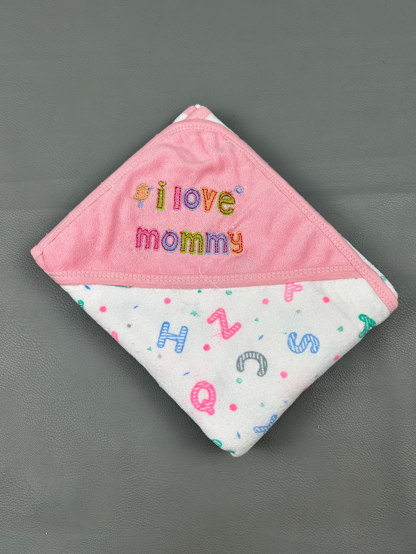 Pink Love Mommy Multidesign Wrapping Sheet For Newborn NWS34