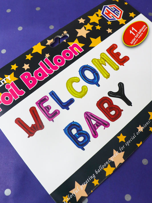 Pack Of 11Pcs Welcome Baby Baby Shower Balloons Set BP34