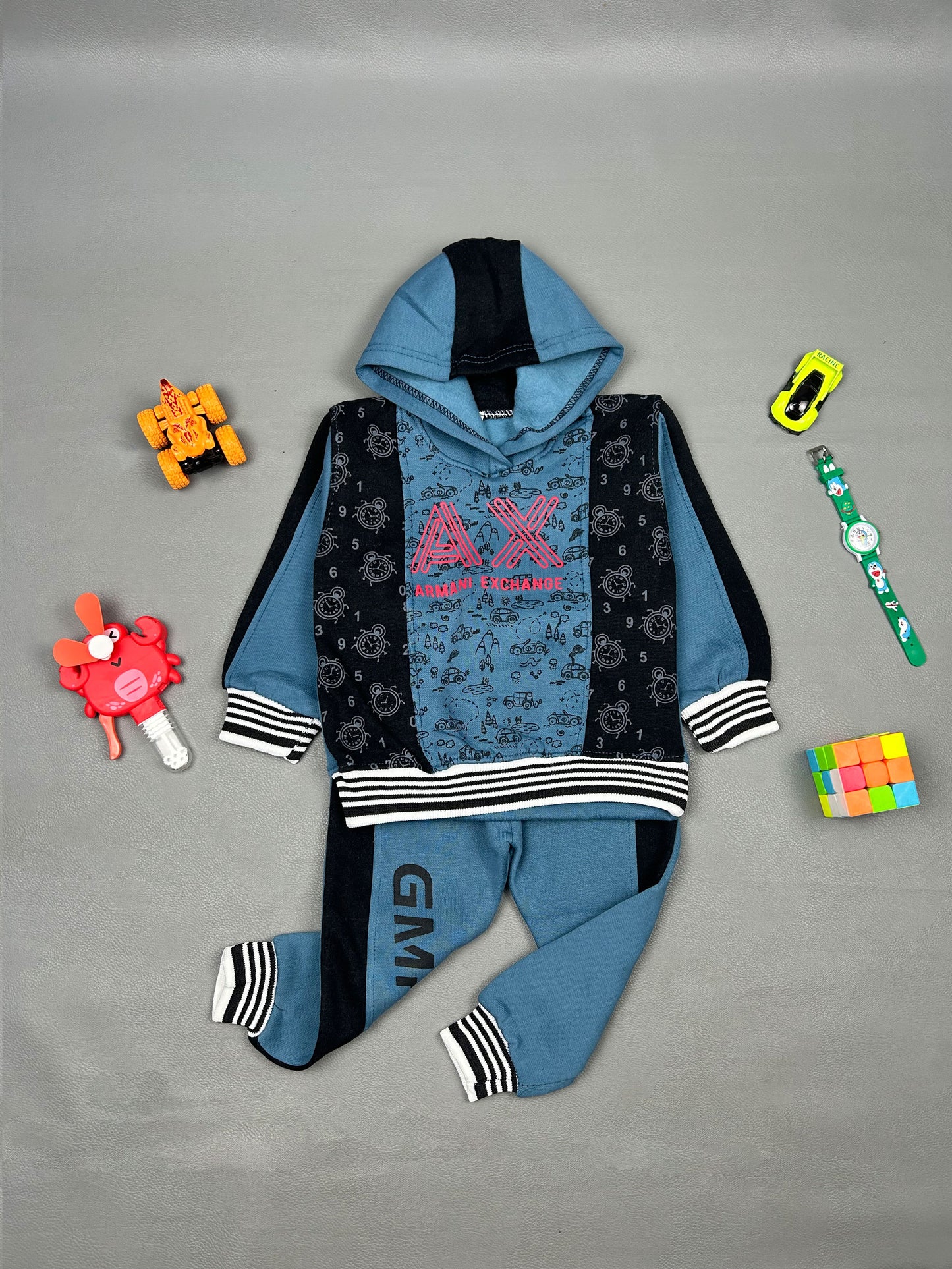 2Yr - 5Yrs AX Blue Suit For Kids RZ BS182