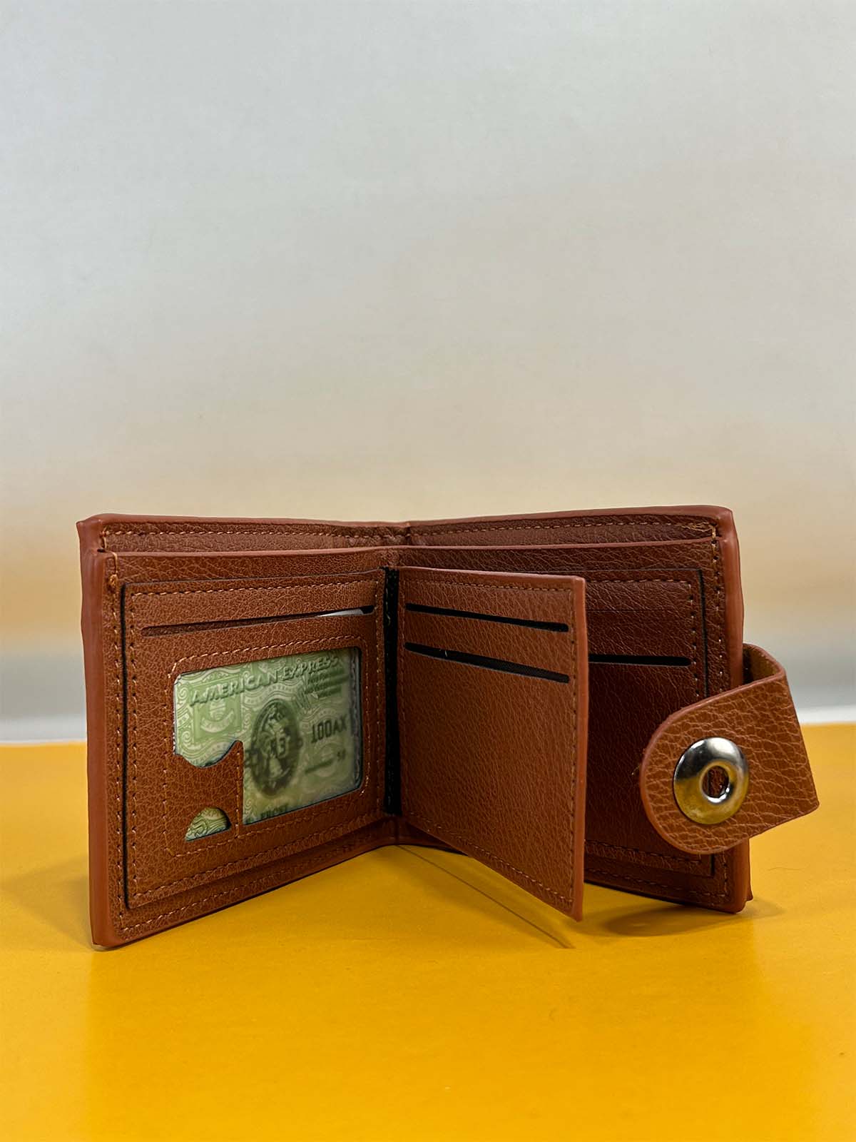 Brown Syn-Leather Wallet For Men MW69