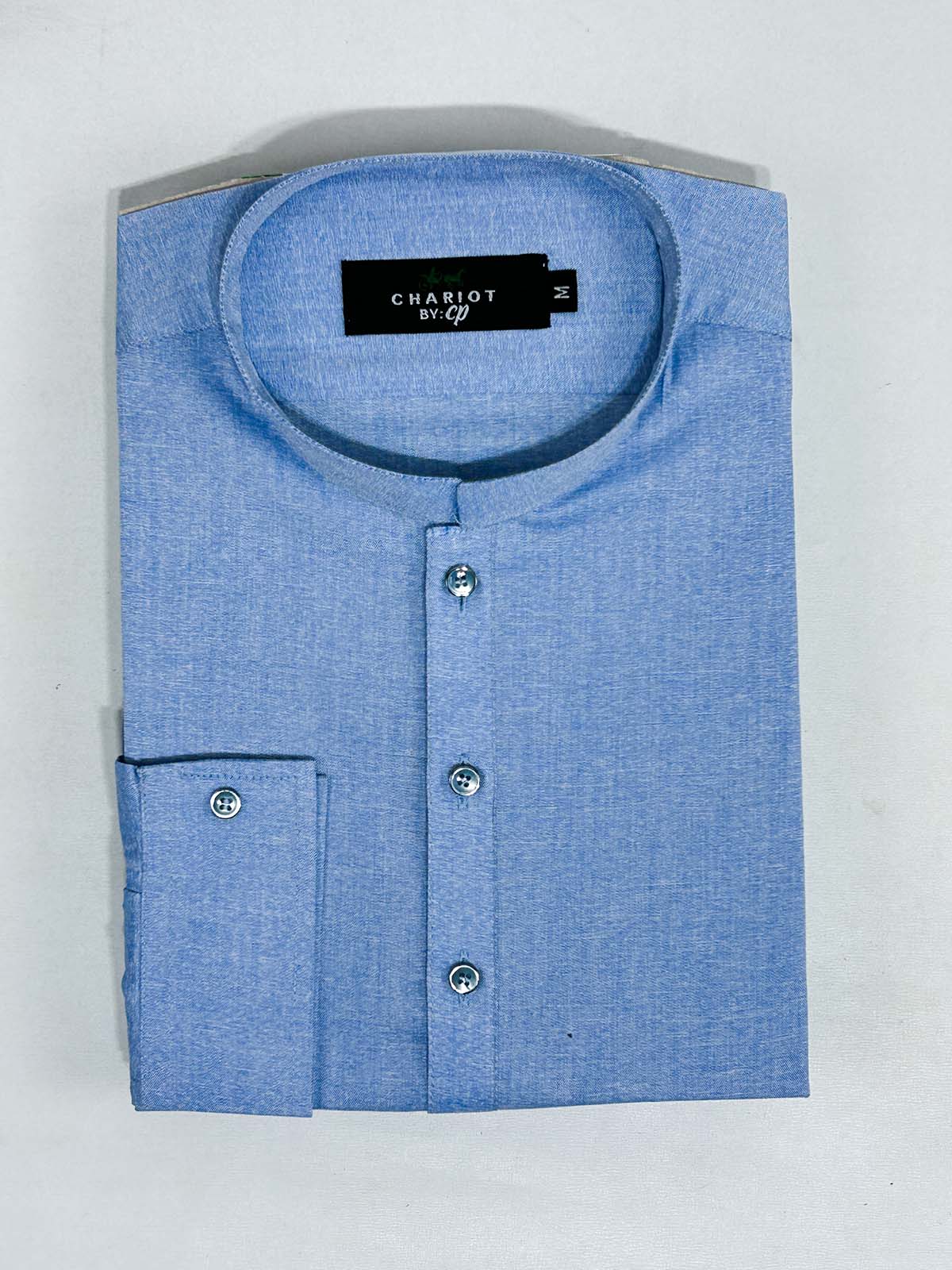 P875-6 Light Blue Stitched Kurta Pajama Suit For Men MSK296