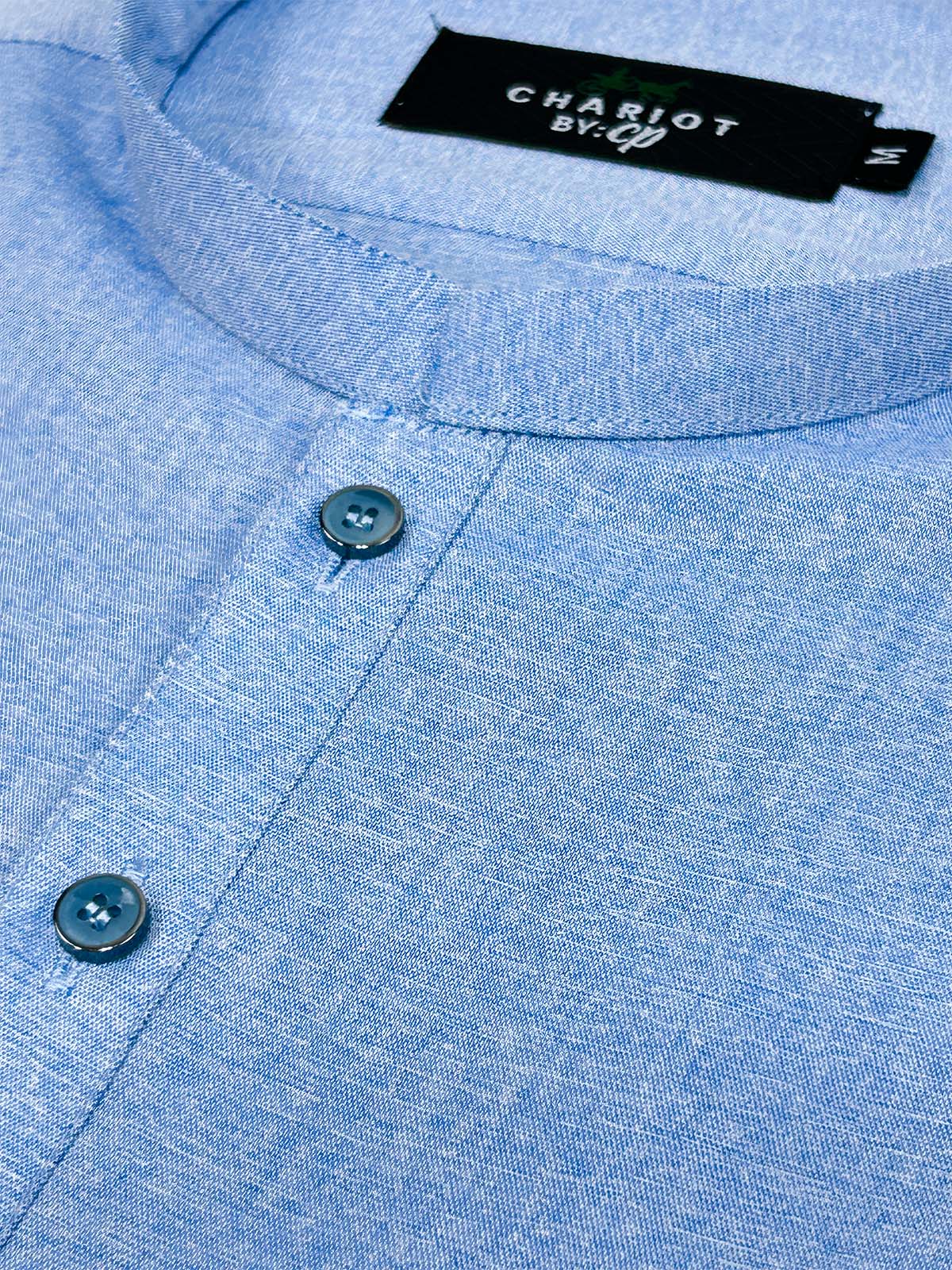 P875-6 Light Blue Stitched Kurta Pajama Suit For Men MSK296