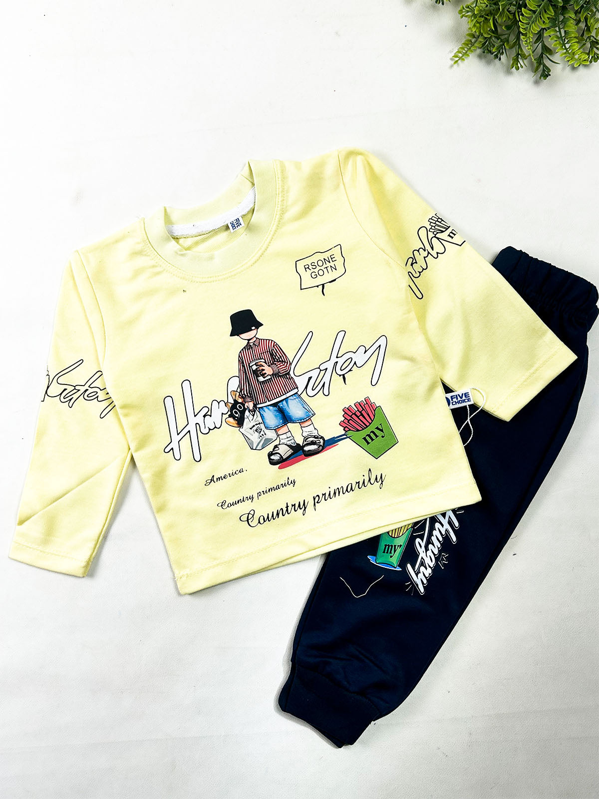 1Yr - 4Yrs Light Yellow Suit For Kids BS832