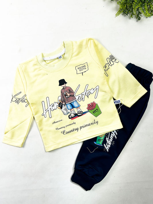 1Yr - 4Yrs Light Yellow Suit For Kids BS832