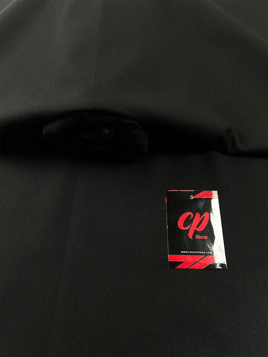 Classic Jet Black Men's Suiting Fabric For Pant and Coat 06 MUS14