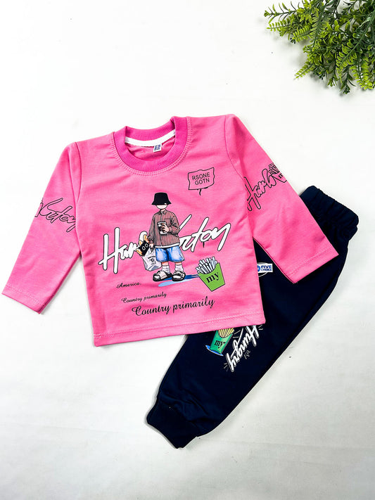1Yr - 4Yrs Pink Suit For Kids BS833