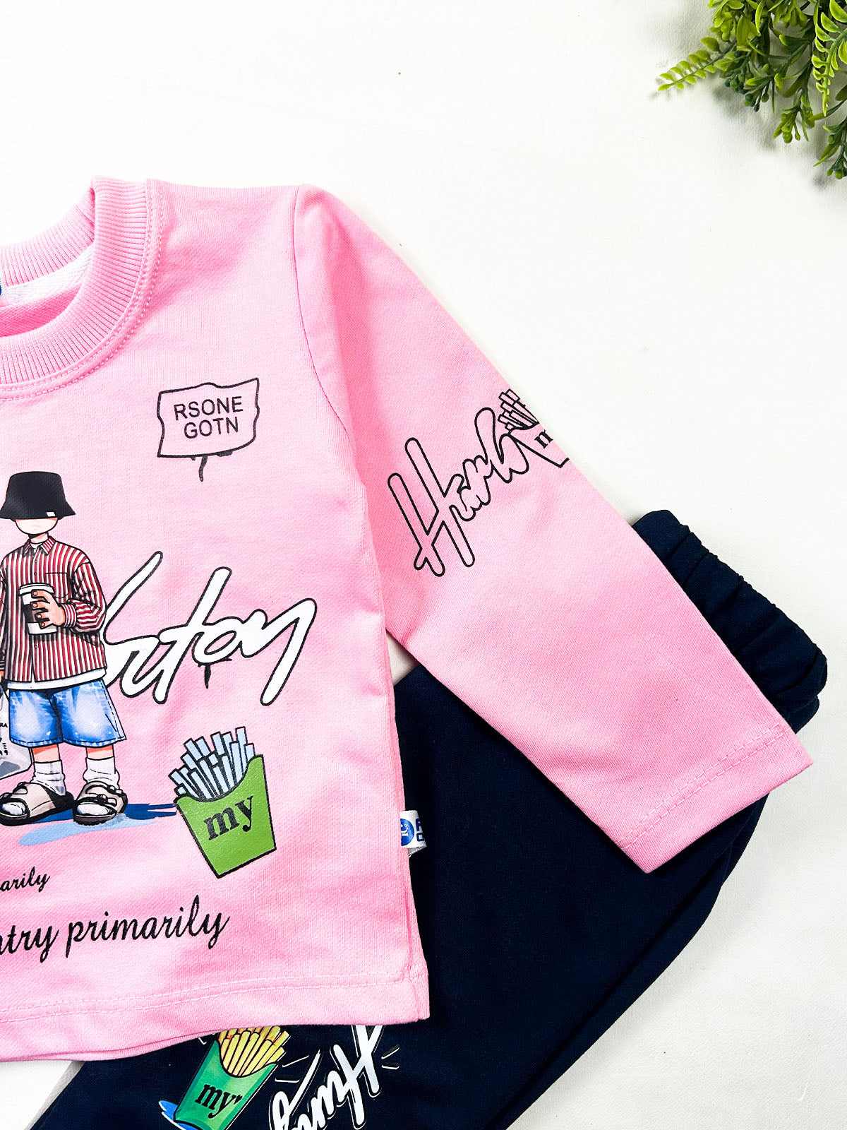 1Yr - 4Yrs Light Pink Suit For Kids BS834