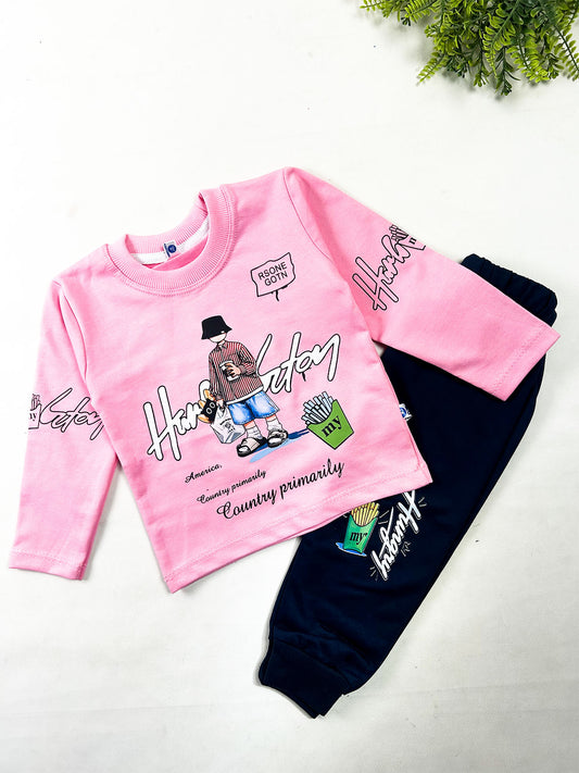 1Yr - 4Yrs Light Pink Suit For Kids BS834