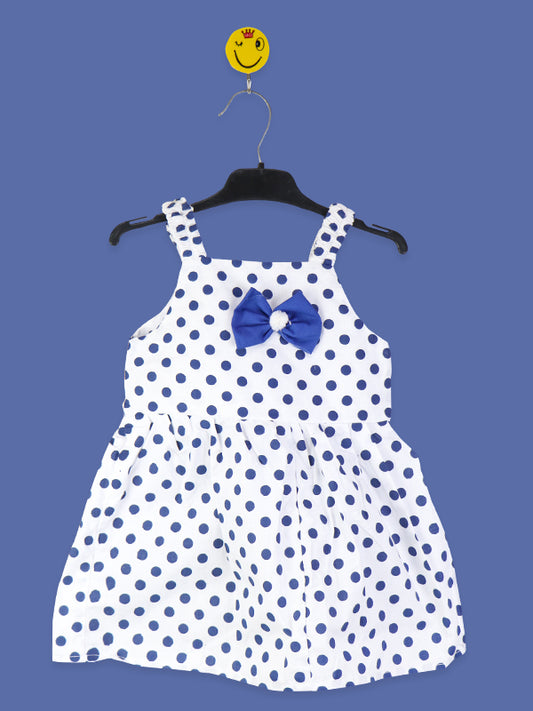 TB Girls Frock 2.5 Yrs - 5 Yrs Bow Blue