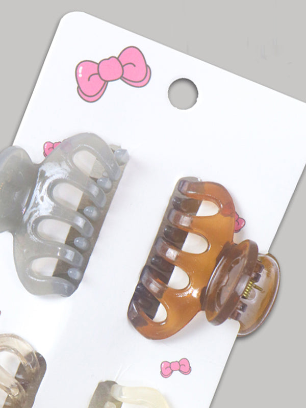 Pack Of 4 Multicolor Hair Clips For Girls GHC36