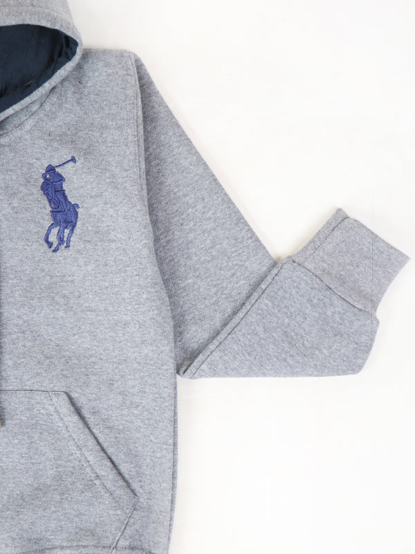 KH11 Kids Pullover Hoodie 4Yrs - 9Yrs Polo Grey