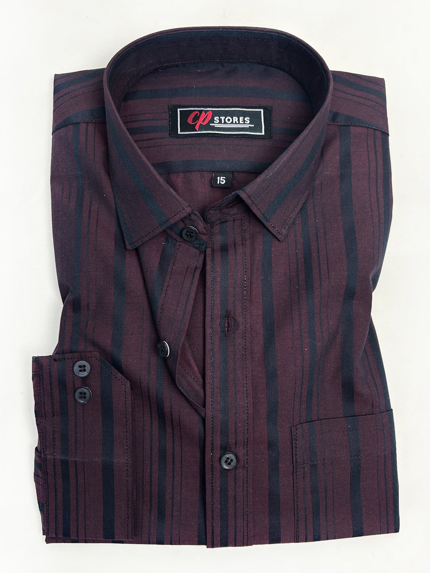 Dark Maroon Formal Dress Shirt For Men AN MFS117