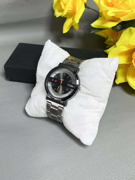 Black Stainless Steel Watch For Men MW152