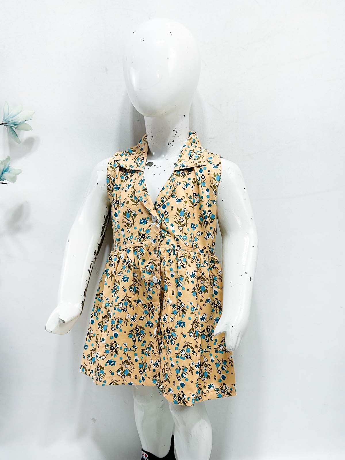 1Yr - 9Yrs Fawn Frock For Girls NG GF51
