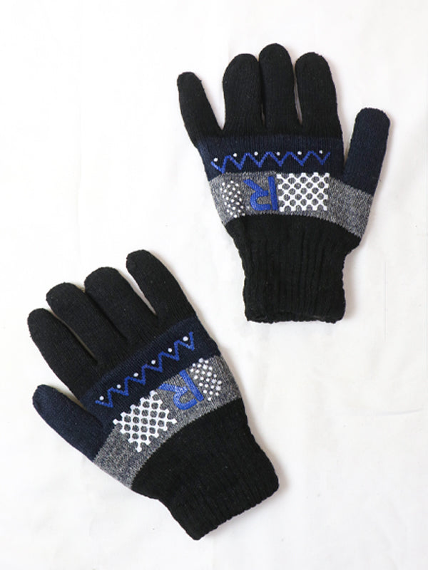 Multicolor & Multidesign Winter Gloves For Men's / Full Finger Gloves MG01