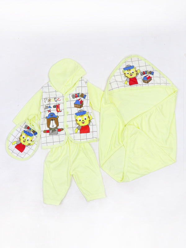 PG Newborn Pack of 5 Gift Set 0Mth - 3Mth Sailor Light Yellow