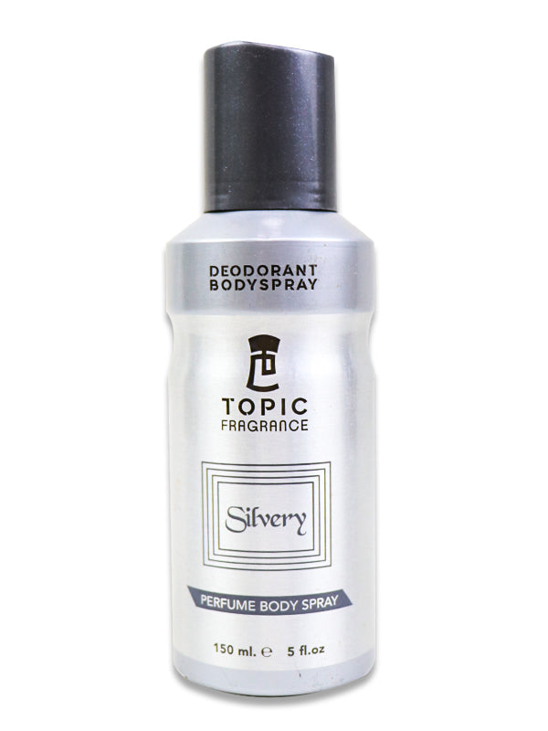 Topic Fragrance Perfumed Body Spray Silvery - (150 ML)