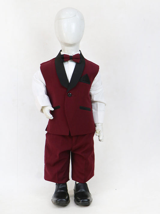 BCP05 4 PCS Suit for Boys 6Mth - 14Yrs Maroon