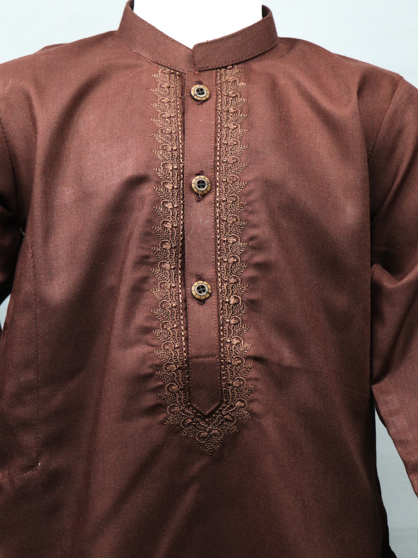 2Yrs - 14Yrs 681 Brown Kameez Shalwar Suit For Boys BKS107