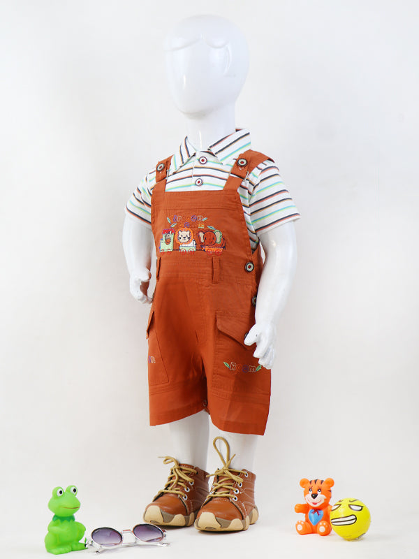 NBS07 TG Newborn Baba Romper 3Mth - 9Mth Rust