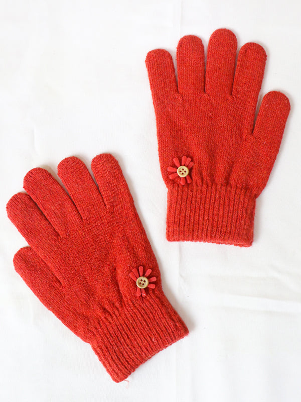 Multicolor Women's Winter Gloves / Girls Winter Gloves / Full Finger Gloves WG01