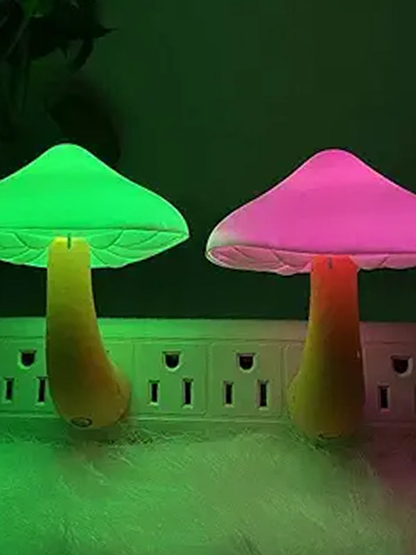 Mushroom LED Night Light Plug in Lamp