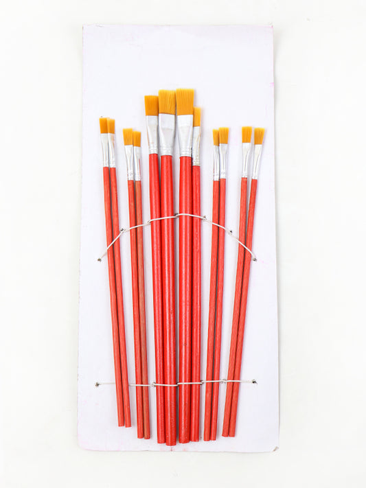 Pack of 12 Paint Brush Red