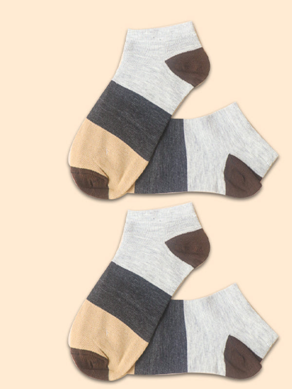 Pack Of 2 Multicolor Ankle Socks for Men MS18