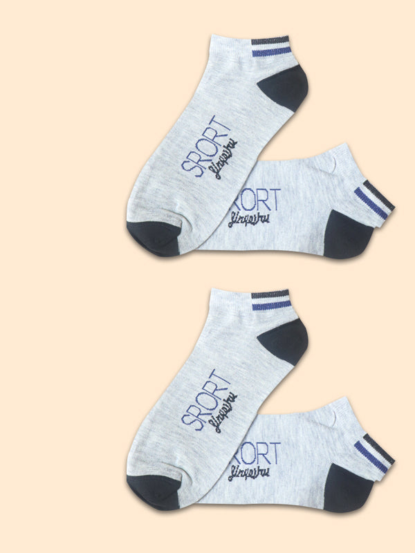 Pack Of 2 Multicolor Ankle Socks for Men MS20