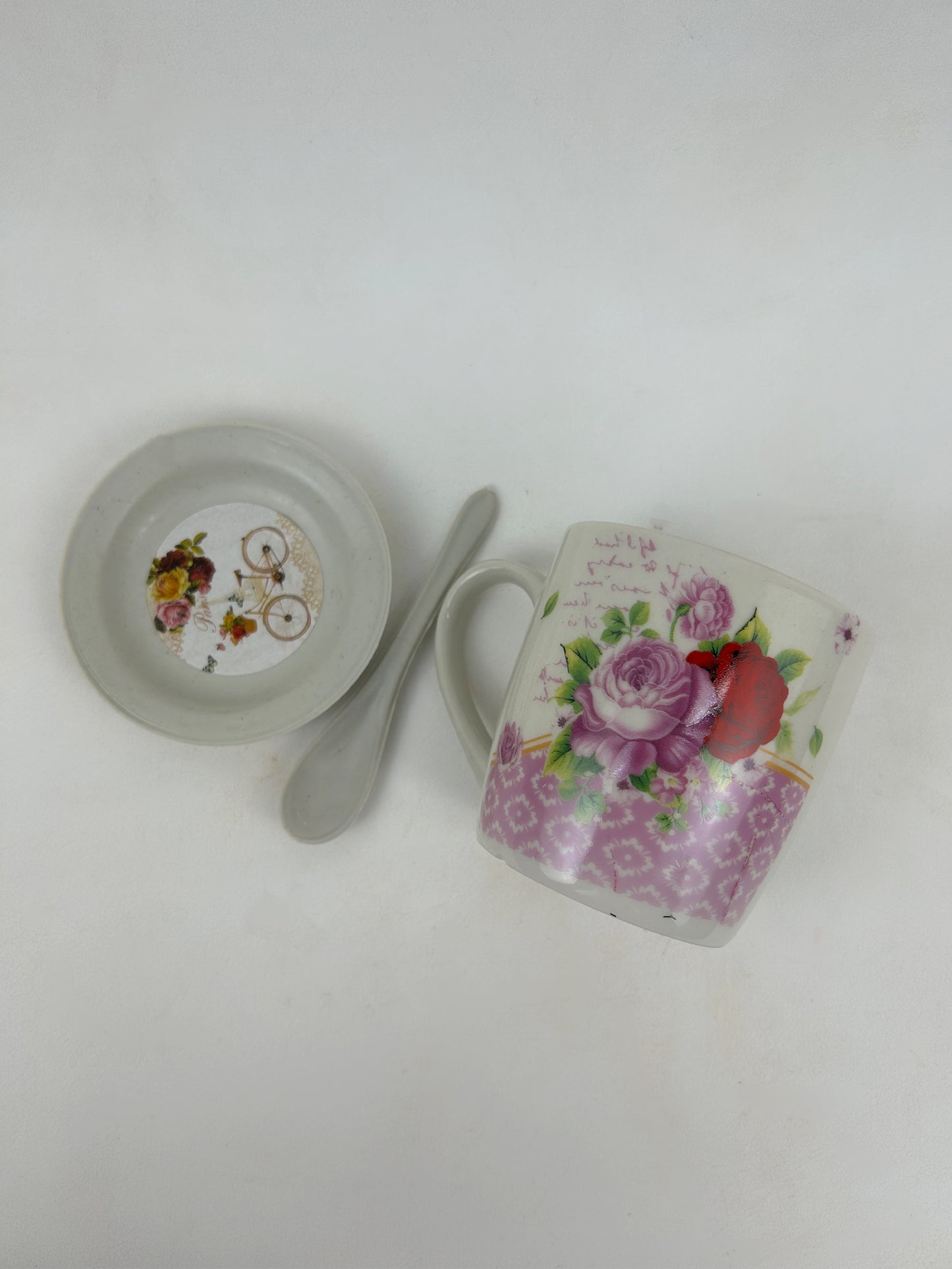 Coffee Mug with Spoon & Lid Set CM12