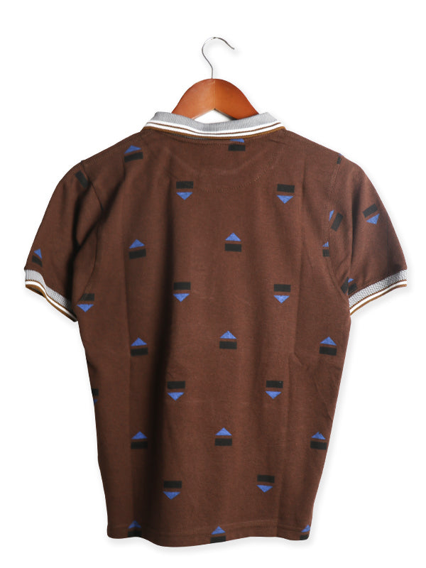 HG Men's Polo T-Shirt Brown