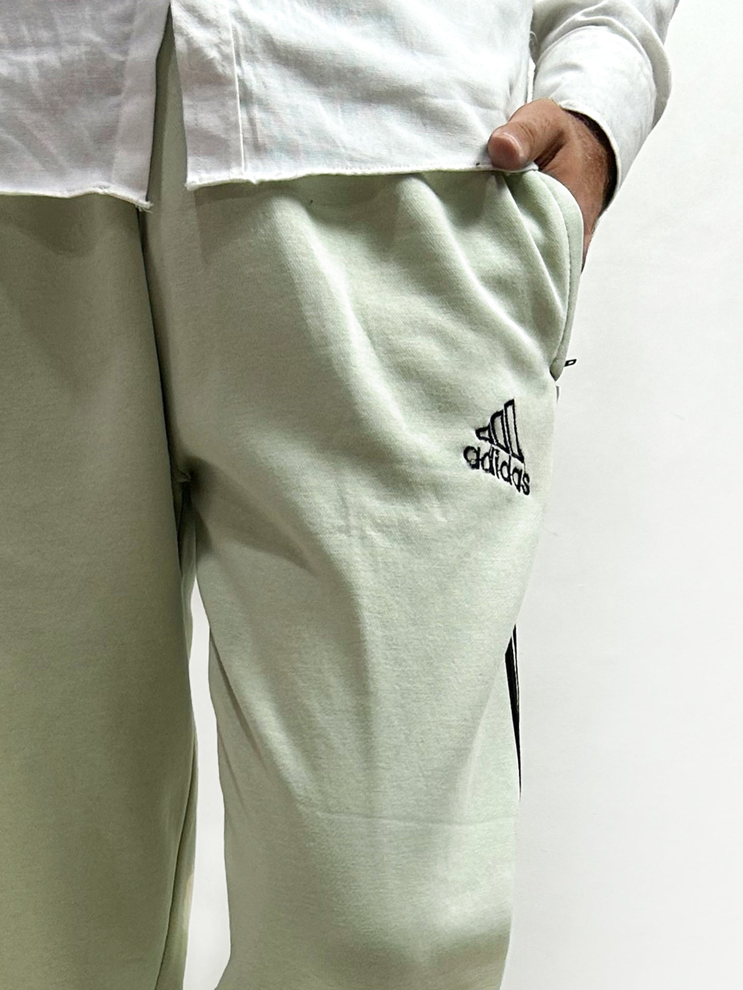 Light Green AD Fleece Trouser For Men AH MT115