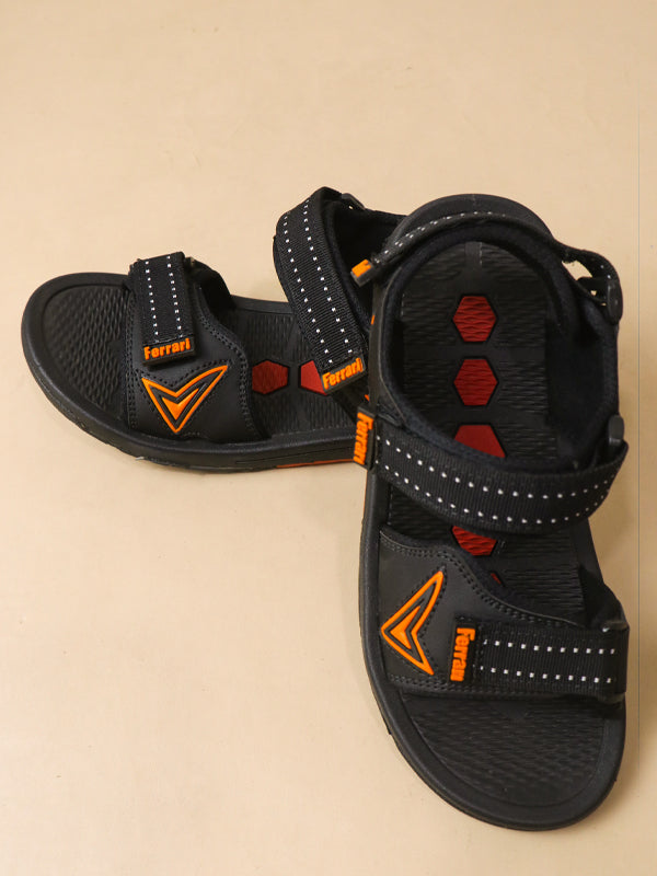 Black Casual Sandal For Mens SC MK35