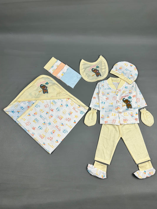 0Mth - 3Mth Elephant Light Yellow 12Pcs Gift Set For Newborn NBGS128