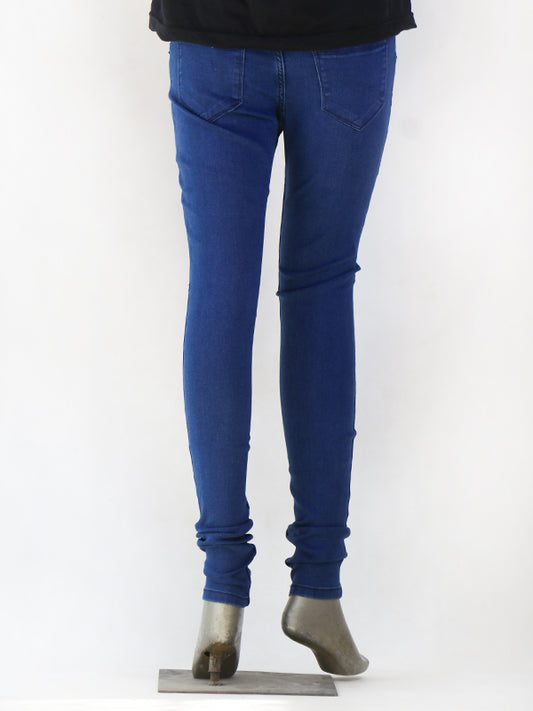 LJ02 Ladies Stretchable Jeans Blue
