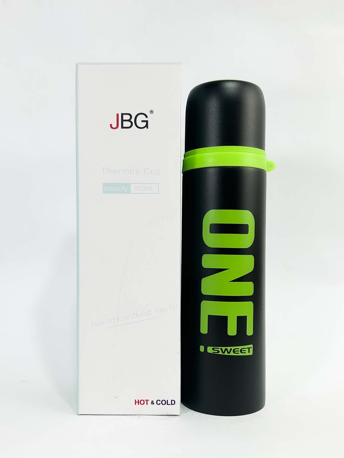 One Black Stainless Steel Bottle 500ML D-70