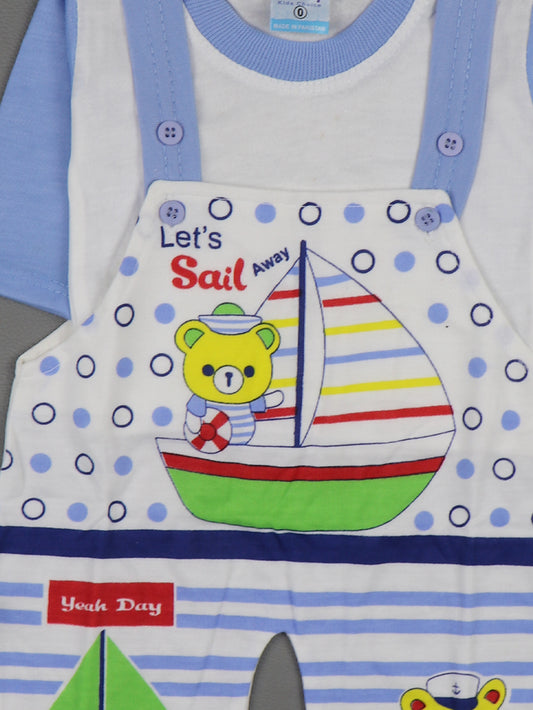 3Mth - 9Mth Sail Blue Romper For Newborn HG NBR58