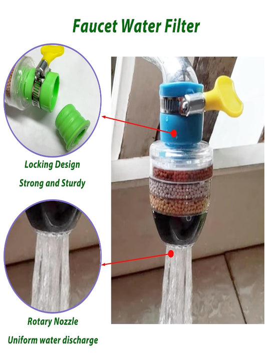 Anti-Splash Water-Saving Shower with 6-Layer Filter Multicolor