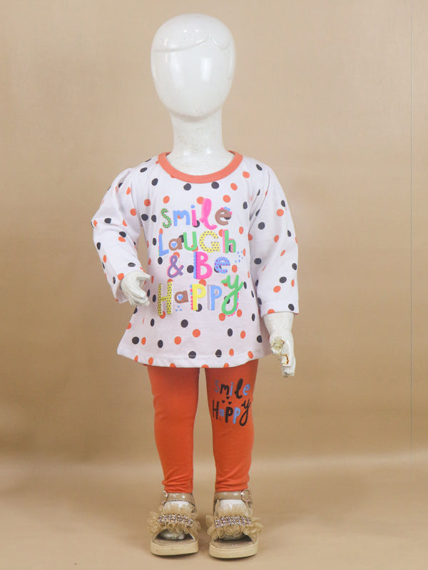 1Yr - 4Yrs Happy Orange Suit For Girls RG GS47