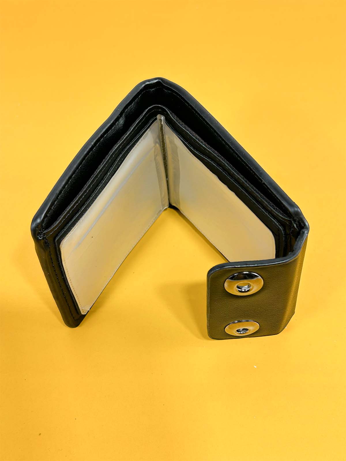 Black Syn-Leather Wallet For Men MW71