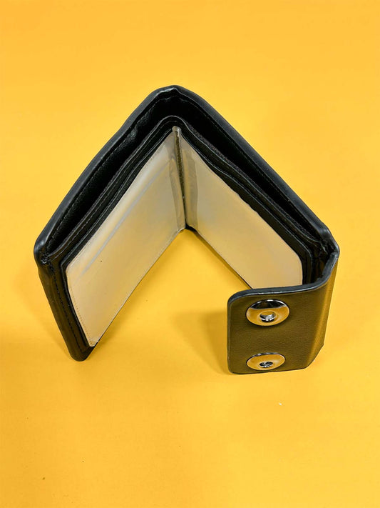 Black Syn-Leather Wallet For Men MW71