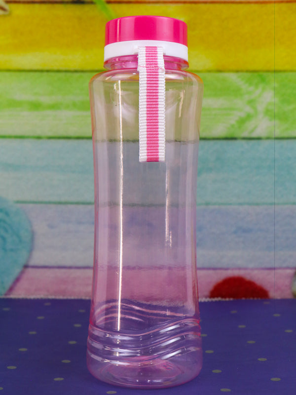 WTB19 Safari Pink Plastic Transparent Water Bottle - 830ML