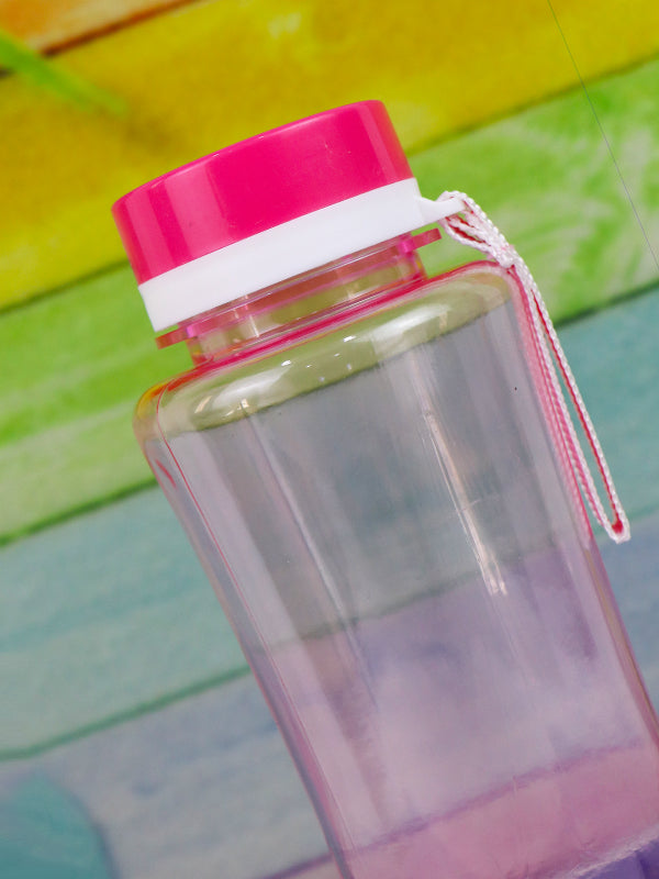 WTB19 Safari Pink Plastic Transparent Water Bottle - 830ML