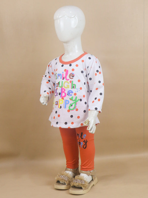 1Yr - 4Yrs Happy Orange Suit For Girls RG GS47