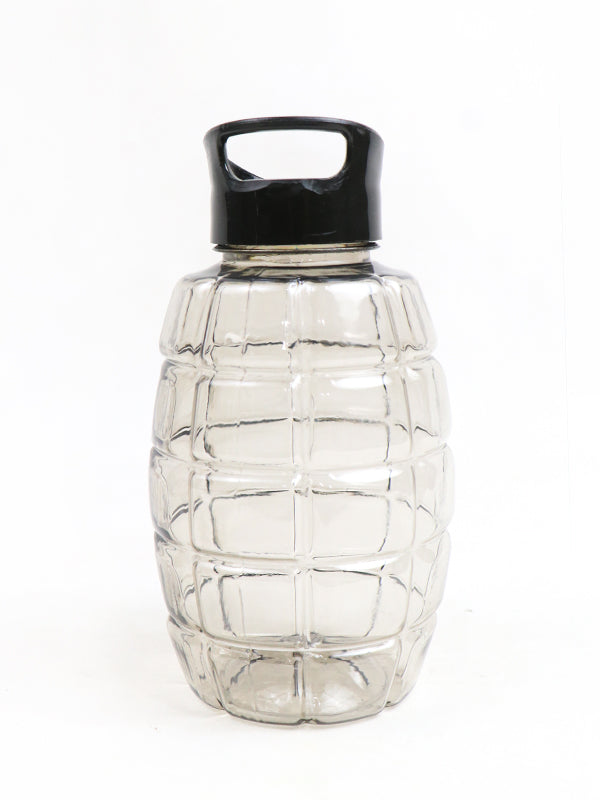 WTB06 Plastic Transparent Water Bottle Black - 750ML