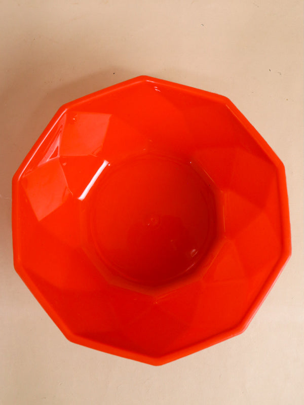 Red Plastic Serving Bowl MB12